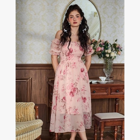 flowy cottagecore dress Cottagecore Maxi Dress